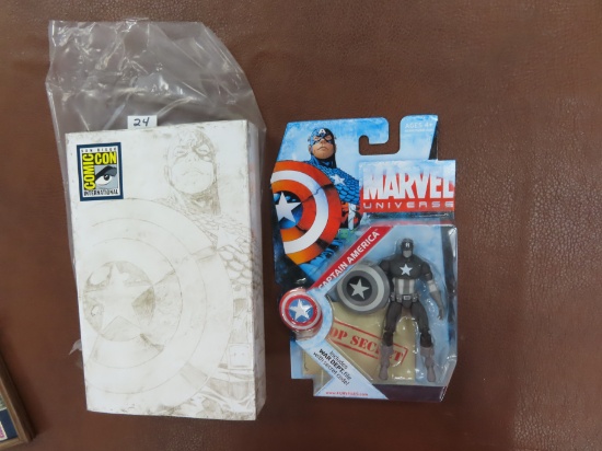 2010 San Diego ComicCon Captain America, Unopened Figure, Marvel. only avail. at 2010 convention