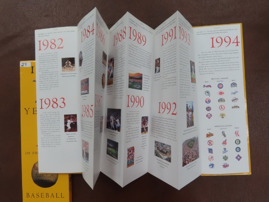 125 years of baseball fold-out book