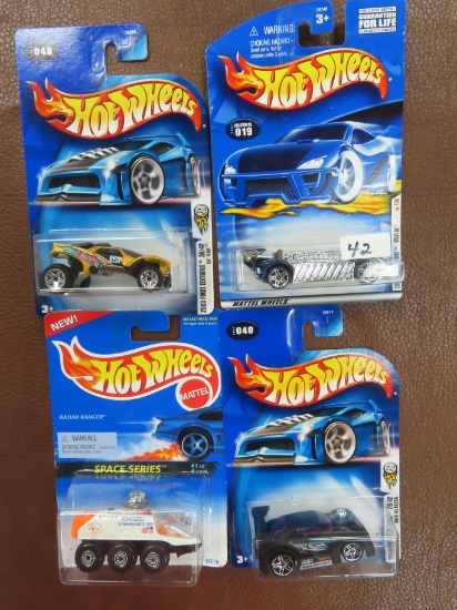 Four (4) Hot Wheels For One Money: 2003,2003,2001,1995. Incl.  First Editions!