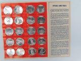 Complete Vintage Sunoco (oil co.) Landmarks of America Coin Game. Super Estate Find!