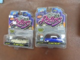 TWO (2) X The Money: HOMIE Rollers incl '57 Bel Air and '59 Impala, Unopened. 2004