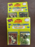 Both For One Money: TWO (2) 1990 Score Football Rack Packs with 101 cards in each. pull a Montana,