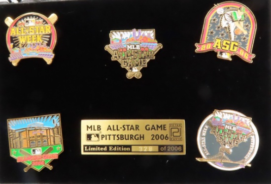 2006 MLB All Star Game Five Pin Back Set, Pittsburgh. #328/2006, short run!