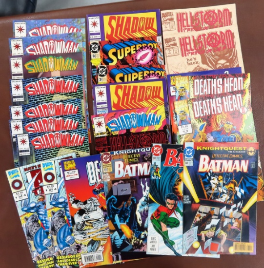 Twenty-Four (24) Assorted Comics incl. Detective Comics, Batman, Battle Tide, Hellstorm, Deaths