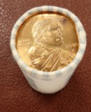 $25 FACE VALUE: 2000-P Sacagawea Dollar Roll. 25 coins.