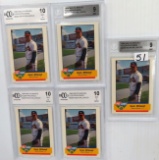 Five (5) For One Money: Kevin Millwood 1994 Macon Braves Fleer/Procards #2200, Beckett graded 9 and