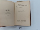 1911 A Book of English Prose, 1470-1900, Fowler,
