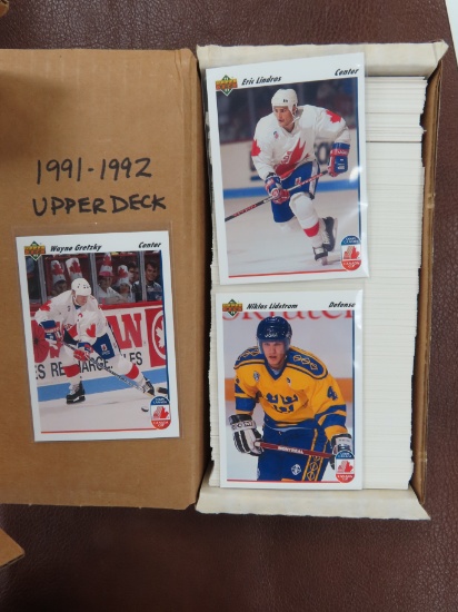 1991 Upper Deck Complete Set (1-500) incl. Gretzky, Lindros and the below Rookie Cards!
