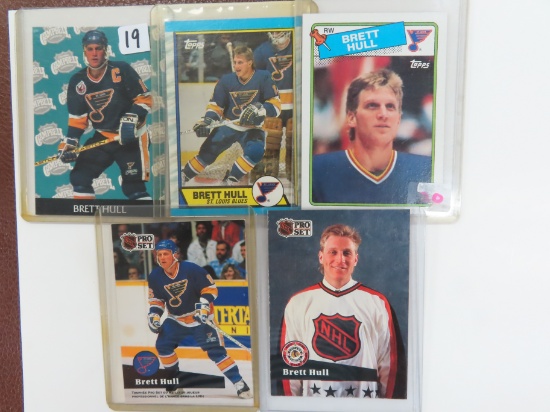 Five (5) For One Money: Brett Hull Cards.