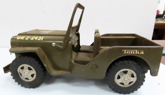 Tonka Army Jeep as Shown, 9.75"L