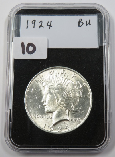 1924 Silver Peace Dollar, BU