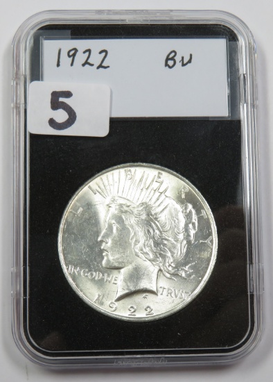 1922 Silver Peace Dollar, BU