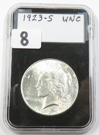 1923-S Silver Peace Dollar, UNC