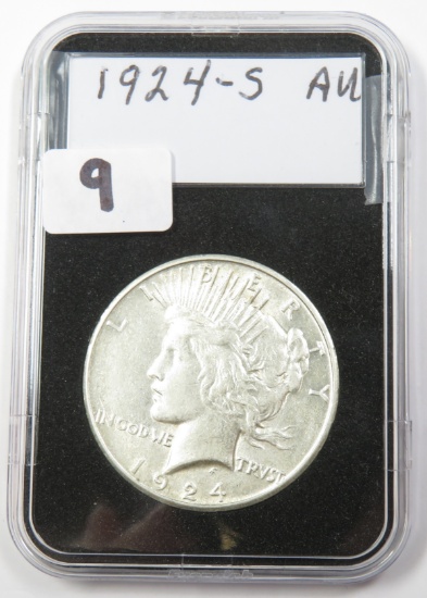 1924-S Silver Peace Dollar, AU