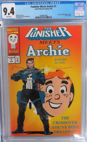 Punisher Meets Archie #1 Marvel/Archie 08/1994. CGC Graded 9.4. The Crossover you've been dreading!