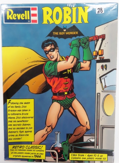 1999 Revell Robin, The Boy Wonder, 1/8 scale model. Unopened. plastic model kit.