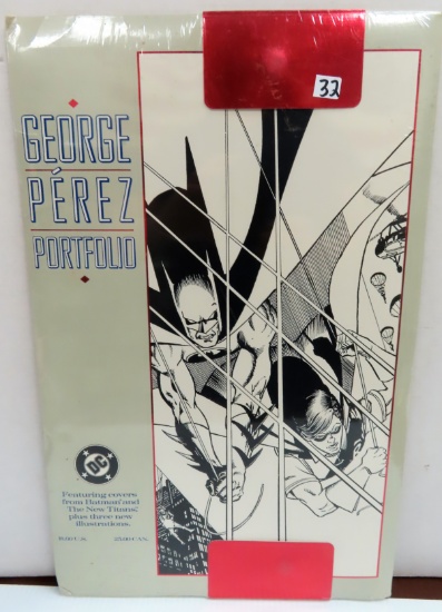 1990 DC Comics George Pereze Portfolio, Batman Covers, UNOPENED, Sealed. 10.75"x16.75". Super Estate