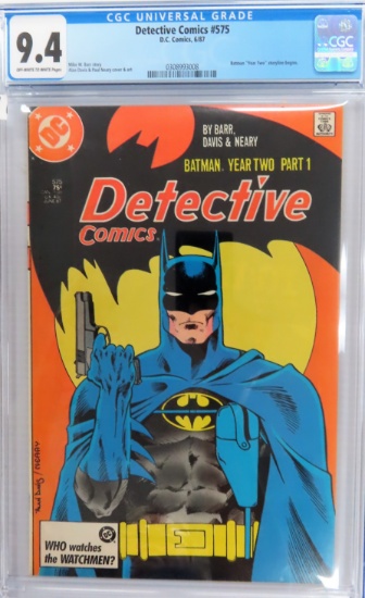 Detective Comics #575, DC Comics, 06/87. CGC Graded 9.4. Batman "Year Two" Storyline brgins.