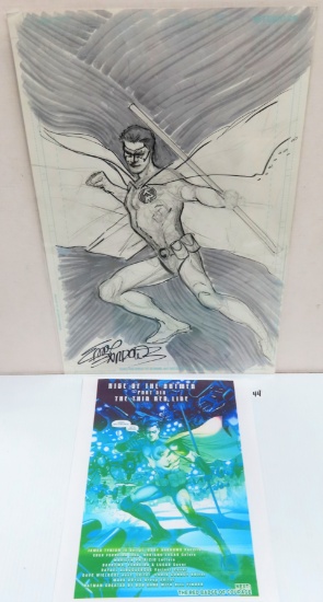 Eddy Barrows Signed 11"x17" Original Pencil Artwork.  Detective Comics 939.