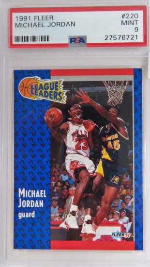 1991 Fleer Michael Jordan #220 MINT PSA GRADED NINE