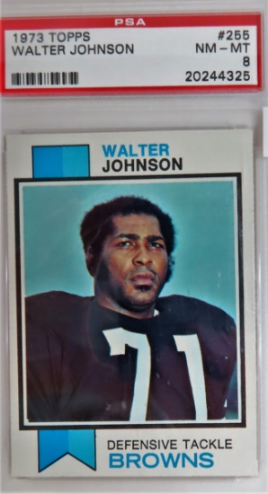 1973 Topps #255, Walter Johnson, Browns. PSA Graded EIGHT