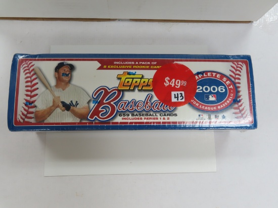 2006 Topps Baseball Complete Factory Sealed Set W/5 exclusive Rookies Cards, Series 1&2. SEALED