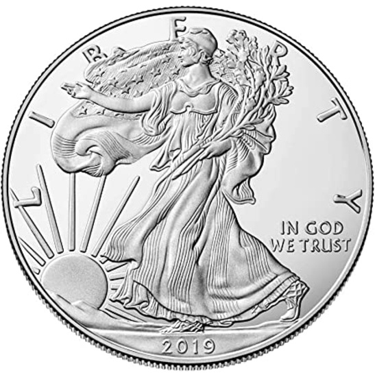 2019 U.S. Silver Eagle, One Ounce .999 Fine Silver