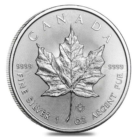 Maple Leaf! 2021 1 oz Canadian Silver Maple Leaf .9999 Fine