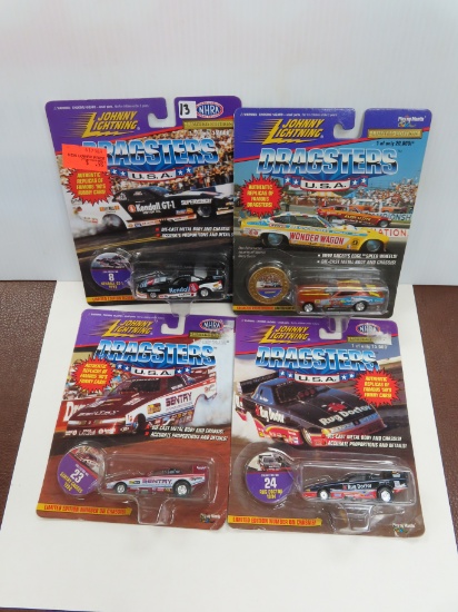 Four (4) Johnny Lightning Dragsters For One Money: 1996-97 (3) LE of 15,000 Made and (1) 20,000 made