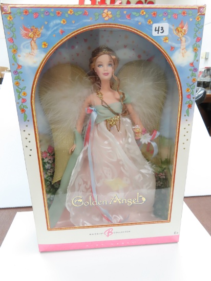 2006 Mattel Golden Angel Barbie, Pink Label, Unopened. Selling For $80 on other auction platforms.