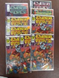 Nine (9) Image Comics Cyber Force For One Money: (6) #1, #3, #4, #6.  all boarded and bagged.