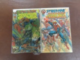 Both For One Money: Spider-Man Maximum Clonage #1 (Alpha and Omega) Chromium Covers.