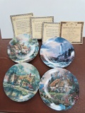 Four (4) Knowls Collector Plates For One Money, 8.25
