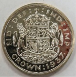 SILVER Great Britain Crown KM# 857, Beautiful Coin with a few spots. low mintage