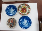 Four (4) Christmas Plates For One Money Incl. (2) Kaiser (West Germany), $19 SHIPPING