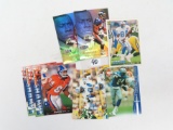 Five (5) Shannon Sharpe and Five (5) Herman Moore Football Cards, All One $