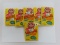 SIX (5) 1990 Fleer Basketball Packs, Unopened.