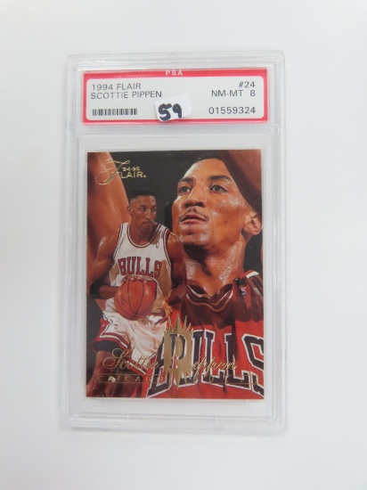 1994 Flair #24 Scottie Pippen, PSA Graded 8