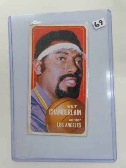 1970-71 BASKETBALL TOPPS TALL BOY Wilt Chamberlain #50, card is rough, The Most Dominant Player