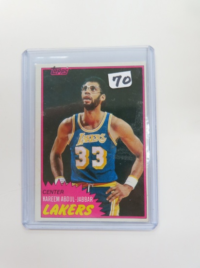 1981-82 Topps #20 Kareem Abdul-Jabbar
