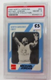 1989 North Carolina Michael Jordan #65, PSA Graded 8. Tar Heels/Coca Cola