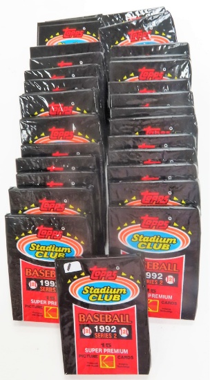 Thirty-Two (32) 1992 Topps Stadium Club Series 2 Baseball Card Packs, Unopened.  All One Money!