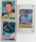 Joe Carter Rookie Card, 1961 Joe Cunningham, 1984 Wade Bogg Donruss Card. All One Money