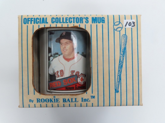1995 Topps Roger Clemens Boston Red Sox Rookie Coffee Mug