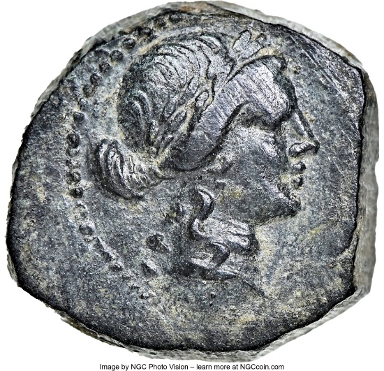 NGC Graded Ancient Coin, None Graded Higher! LYDIA. Sardes. Ca. 2nd-1st centuries BC. AE  NGC XF