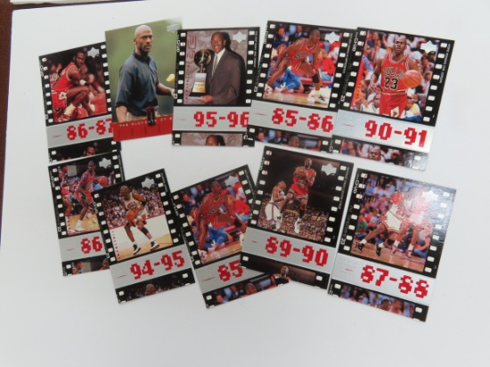 TEN (10) 1998 Upper Deck Michael Jordan Cards.