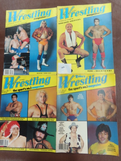 Four (4) X the Money: The Ring's Wrestling magazine, date range Dec. 1980- Aug. 1982.