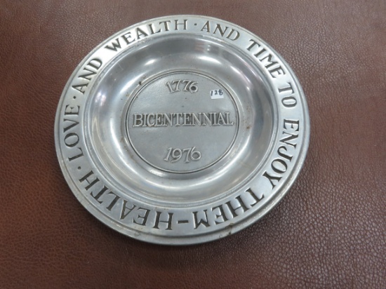 Bicentennial Wilton (Columbia, PA) Pewter 9.25" Plate