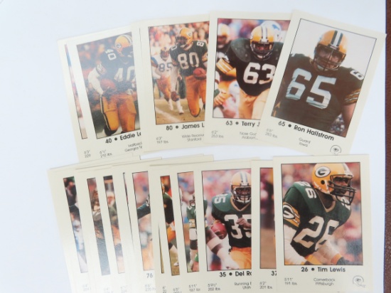 1985 Packer's Cards, Eau Claire Police and First Wisconsin Bank.