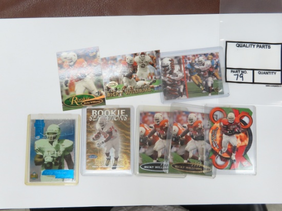 Ricky Williams Football Card Collection incl. Rookie Cards.